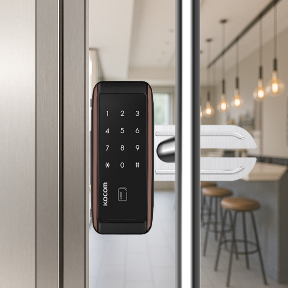 코콤 KDL-S50 강화유리전용 디지털 상가유리문 사무실유리문 빌라 유리문도어락 교체설치, 고객직접설치, KDL-S50 양문형홀더 포함 95,000원