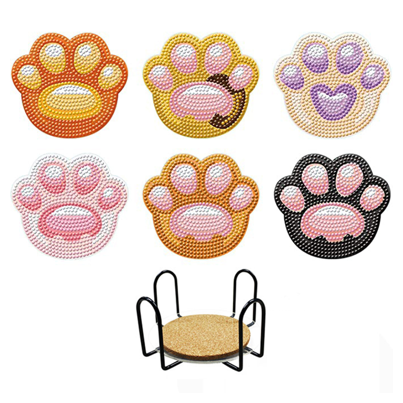 탑피아 집중력 향상 DIY 보석십자수 코스터 6p + 철제선반 세트 24,750원