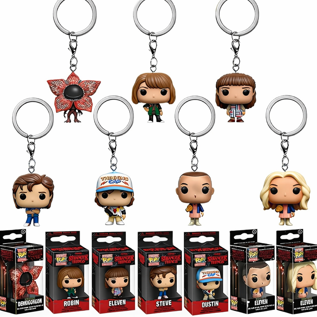 기묘한 이야기, 트렌디한 액세서리, 가방 키체인일레븐, 스티브, 더스틴, 로빈, 데모고르곤Stranger Things, Dustin , demongorgon , Steve, 1개 19,900원