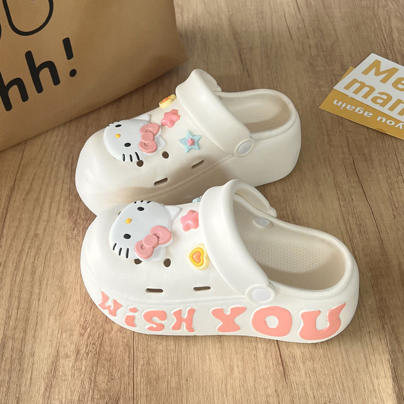큐티 헬로키티 편안한 클로그 통굽 슬리퍼 키높이 샌들 20,800원