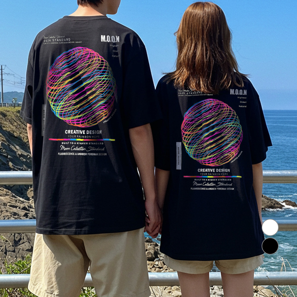 엠씨티 문컬렉션 5부 오버핏 오로라 통기성 반팔 티셔츠 2p 38,320원