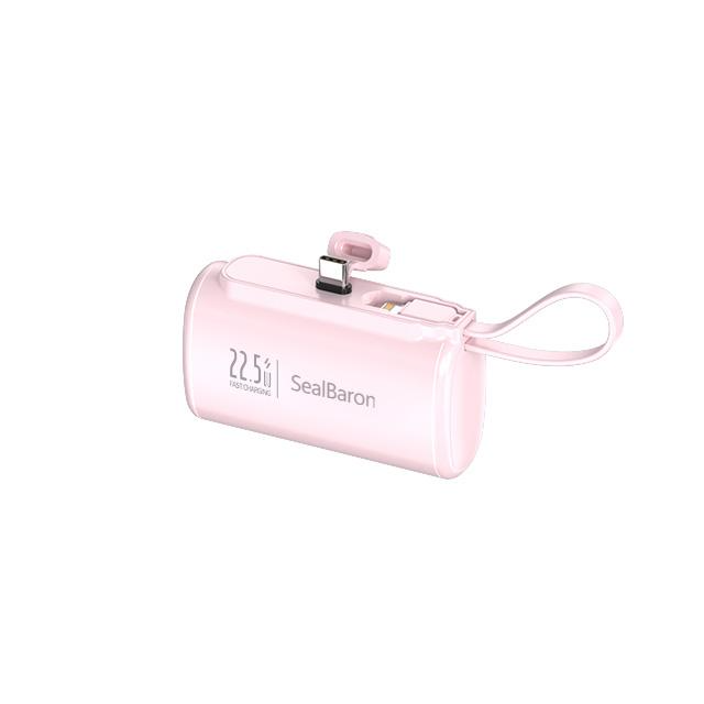 미니 대용량 도킹형 PD 22.5W 고속충전 보조배터리 20000mAh, 핑크, 20000mAh 26,800원