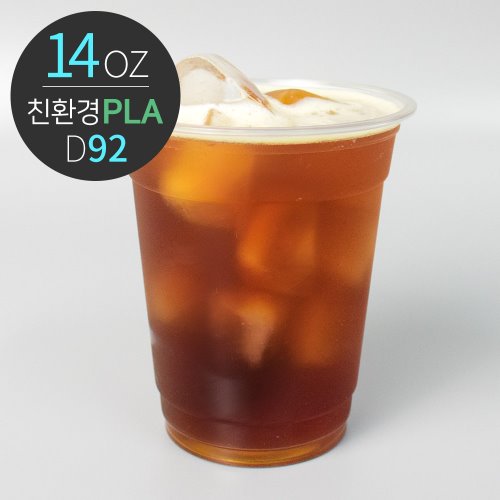 [친환경] 옥수수원료 PLA 투명컵 14oz D92 1박스(1000개), 1개 114,920원