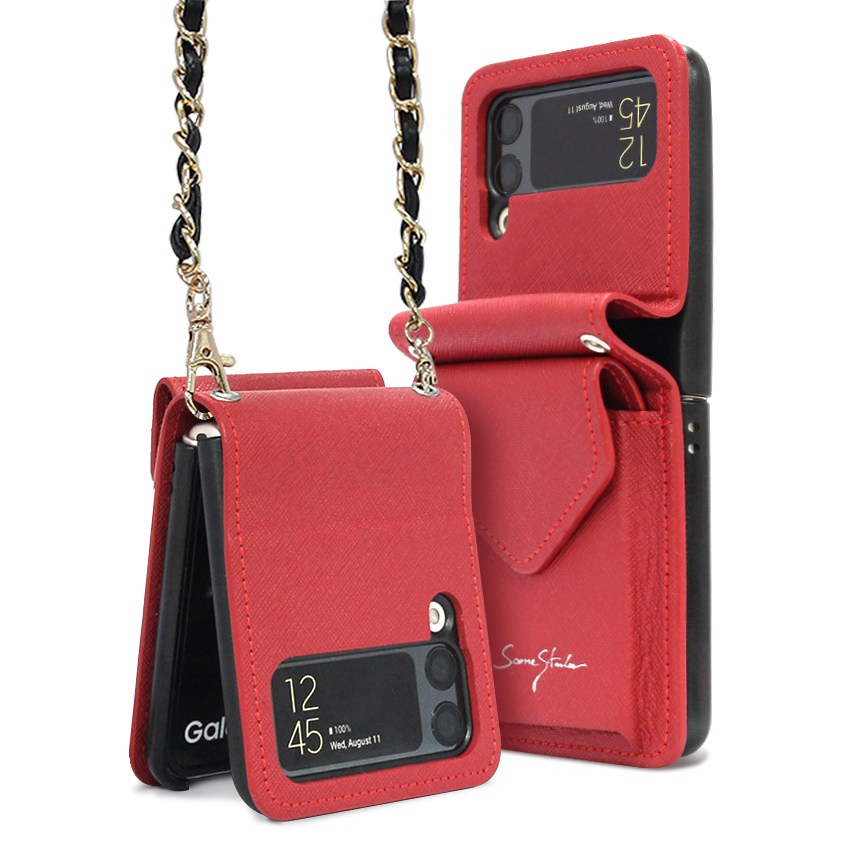 갤럭시Z플립123 F700 F707 F711/F716 5가지 컬러 페르필스 고급 손목체인스트랩증정 핸드폰케이스 39,800원