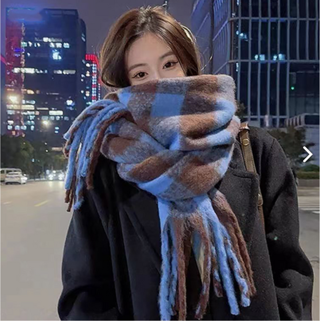 레드에셋 여성 겨울 목도리 체크 머플러1 6,000원