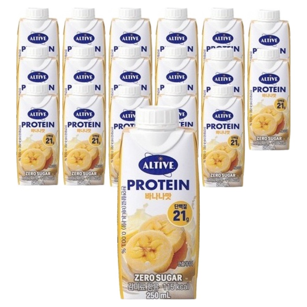 얼티브 프로틴 바나나, 18개, 250ml 19,070원