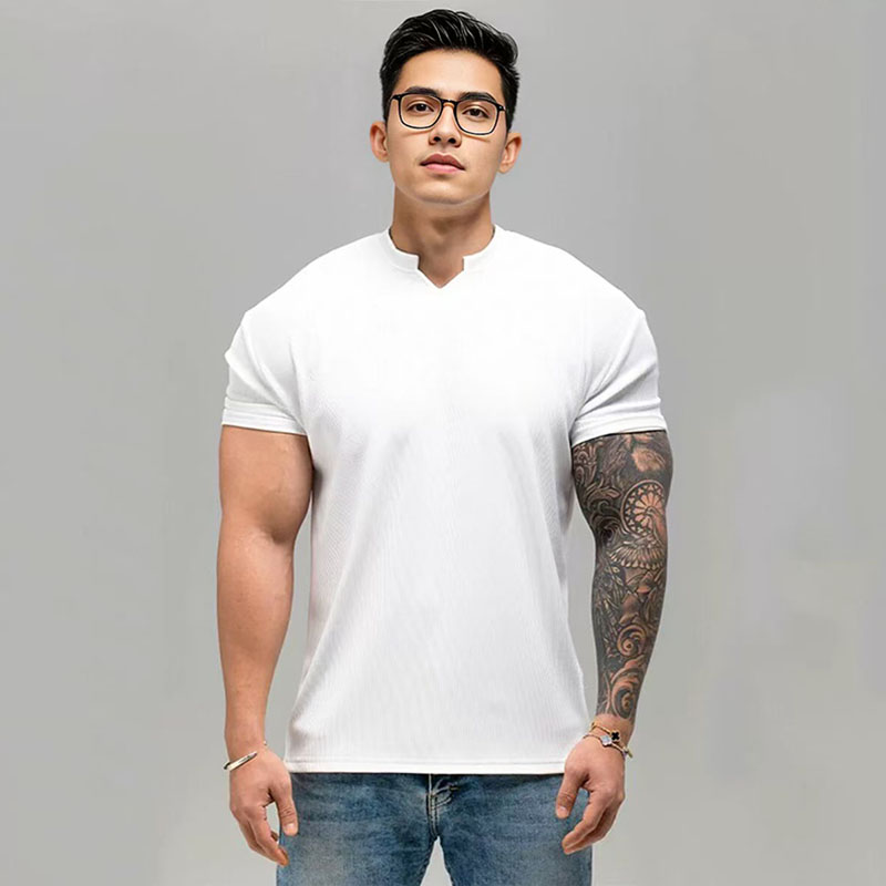 BIKASU 남성 여름 머슬핏 반팔티 데일리 베이직 반팔 티셔츠 26,000원