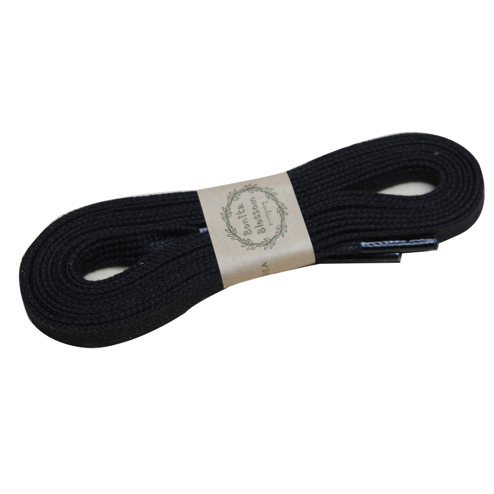 보니타블라썸 프리미엄 신발끈 120cm 운동화끈 면끈 블랙 아이보리 화이트 7,500원