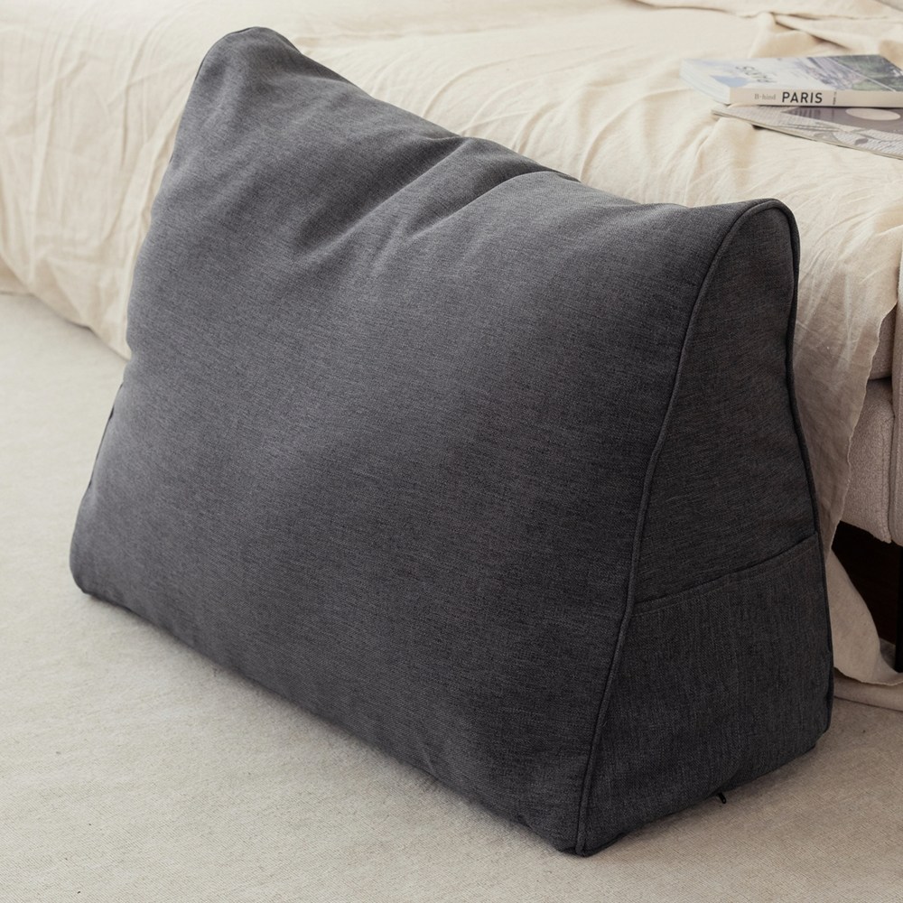 LINU 리누 카치온 삼각 등쿠션 허리 등받이 쿠션, 차콜 39,890원