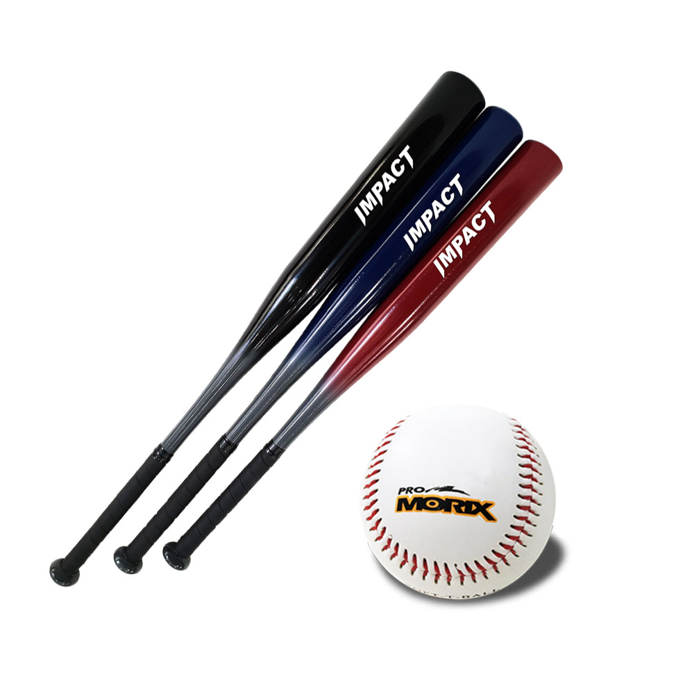 프로모릭스 임팩트 알루미늄 야구배트(소, 중, 대)+야구공 어린이 야구방망이 성인용, 현재가 27,900원