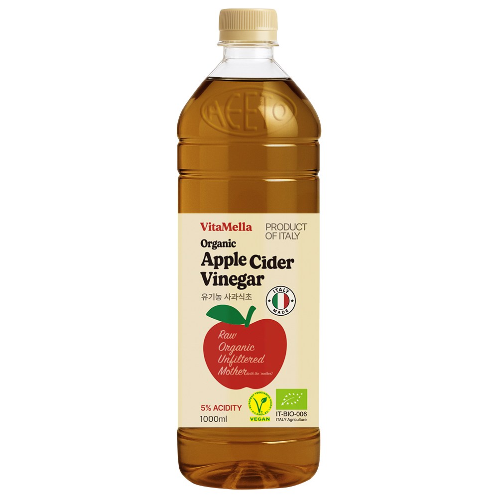 비타멜라 유기농 애플사이다 비니거, 1개, 1L, 현재가 7,000원