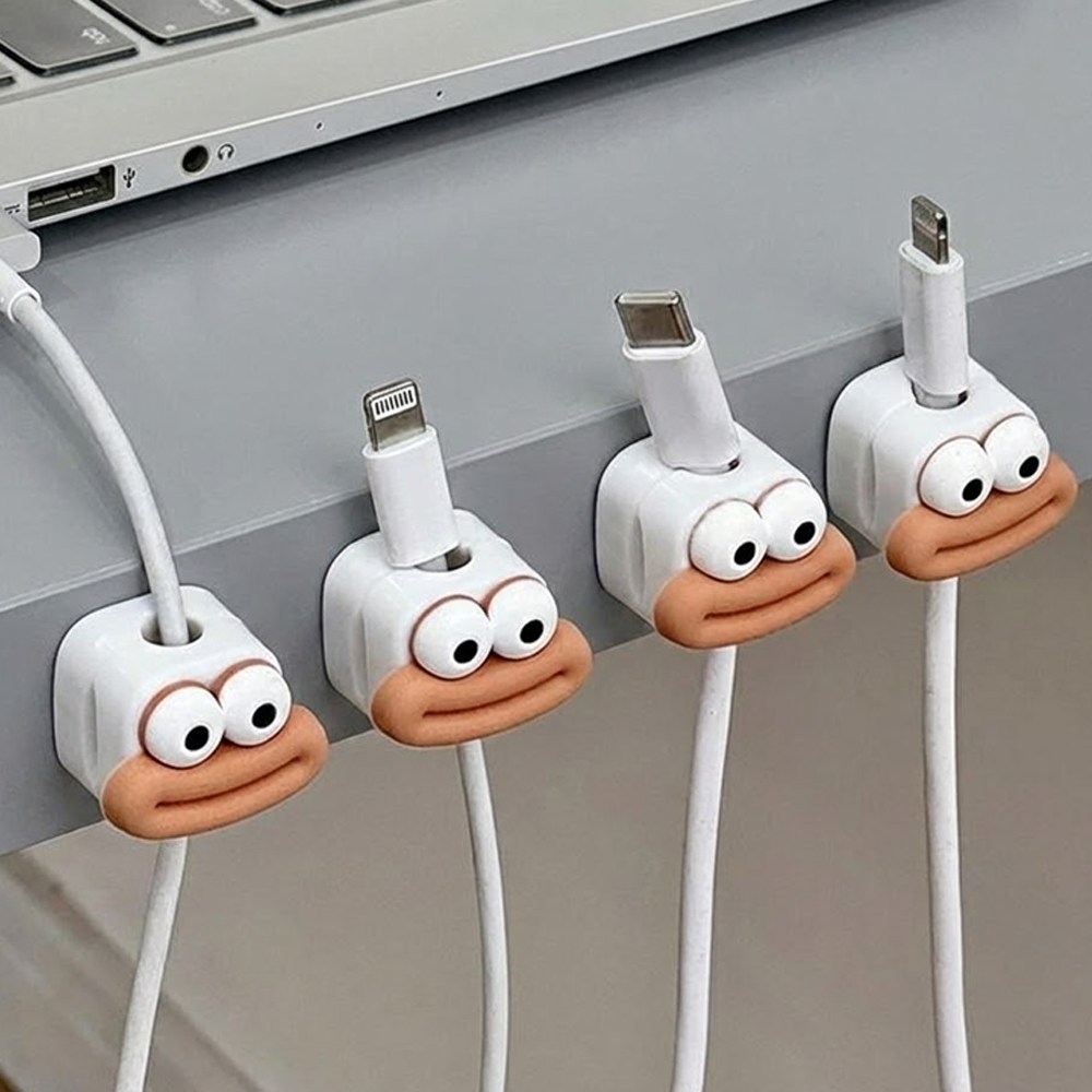 땡스오더 마그네틱 케이블 홀더 자석 케이블 전선 정리 홀더 5P, 5개, 화이트 6,200원