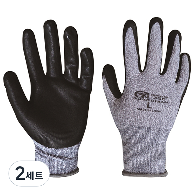 가드맨 CN NBR 코팅 멜란지 장갑 양손세트 2,400원