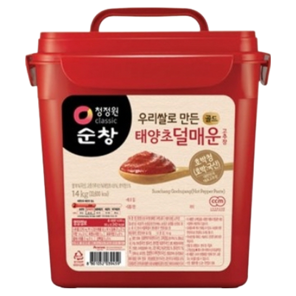 청정원순창 100% 현미 골드 태양초 덜매운 고추장, 14kg, 1개 128,710원