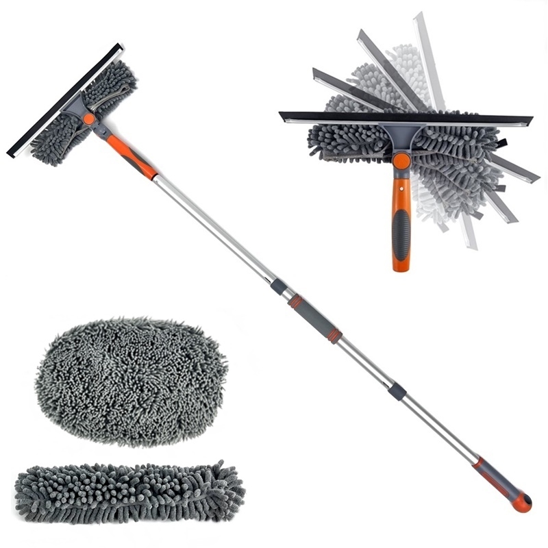 미러브 각도조절 유리창닦이 190cm 길이조절 가능 세차용 밀대 브러쉬 아파트 베란다 창문청소 상가 매장 유리창청소, 1개 26,800원