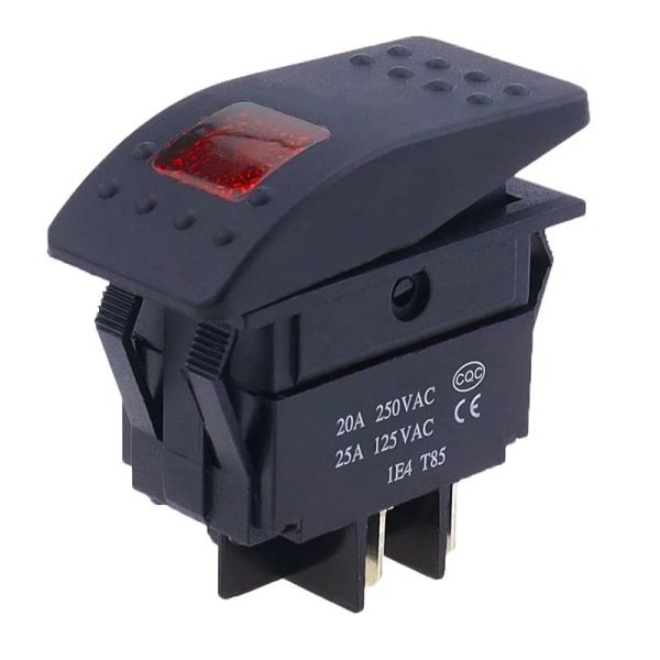 12V 24V 220V 방수 보트 로커 스위치 토글 4 핀 SPST ON-Off 스위치 12V20A 24V10A 자동차 트럭 해양에 대 한 LED 빛 9,780원