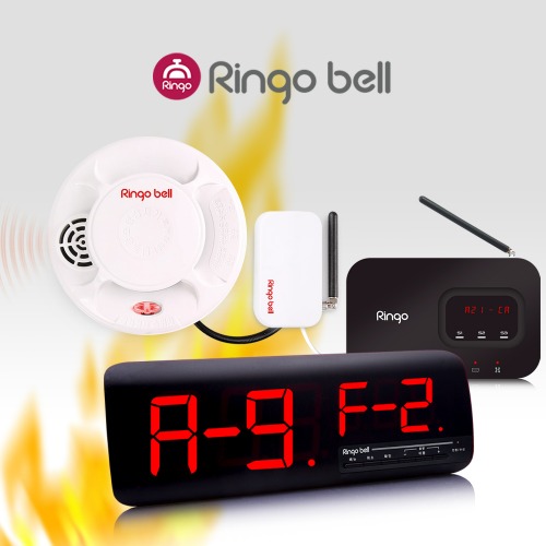 링고벨 무선 화재감지기 모니터수신기 GSR-610/GSR-320 UDP 중계기 GX-8200 LED불빛 비상상황 화재경보기, 1개 367,500원