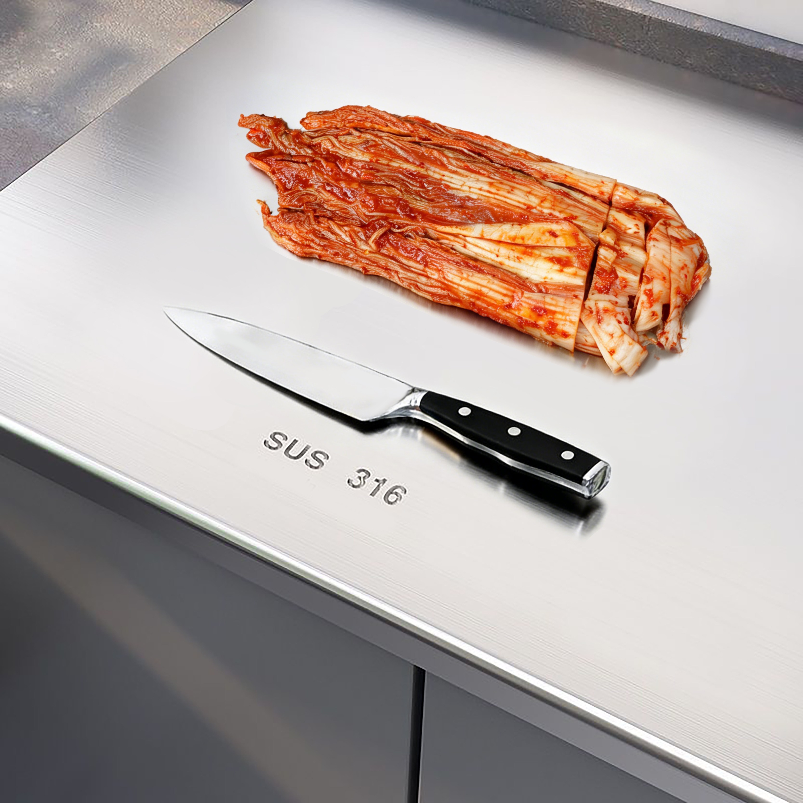 Modora 316 스테인리스 대형 도마, 1개, 실버색 27,900원