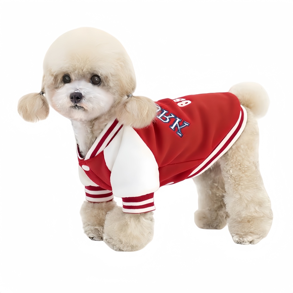 메이플 강아지옷 야구점퍼 애견 겨울 패딩 반려견 가을 애완견 겨울 아우터 중형견 소형견 따뜻한 의류 14,980원