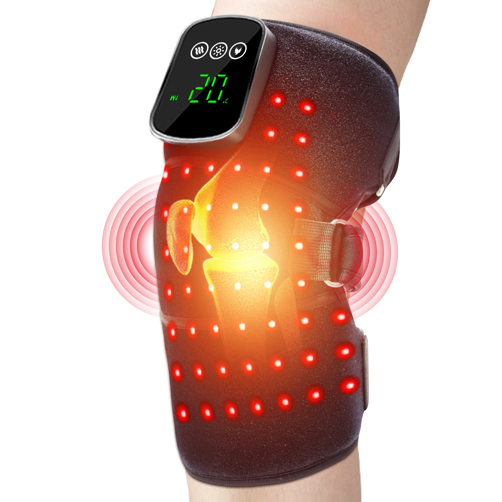 KINGLEAD 킹리드 원적외선 적외선 다기능 무릎 찜찔 안마기, 흑색, 1개 89,990원