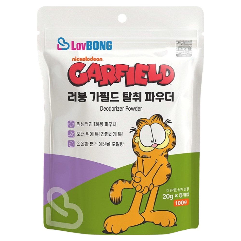 러봉 고양이 가필드 디오더라이저 파우더 탈취제, 단일색상, 1개 3,920원