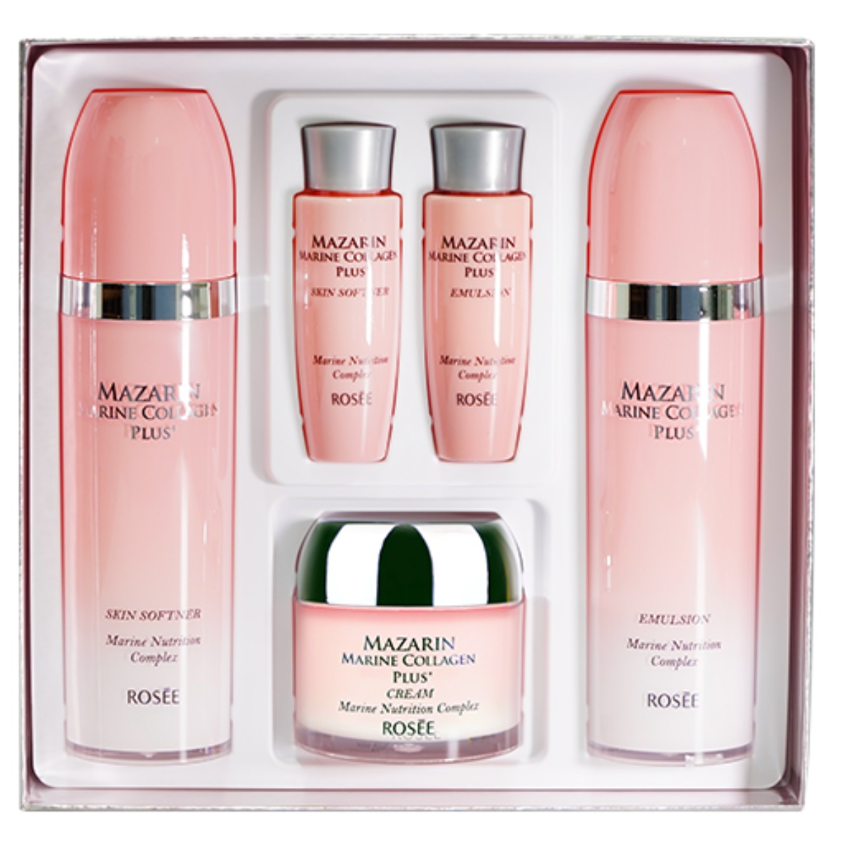 로제화장품 로제정품 마자린 콜라겐 플러스 3종세트 & 알로에 징코 여행용 클렌징 티슈 20매 증정, 1세트 64,000원