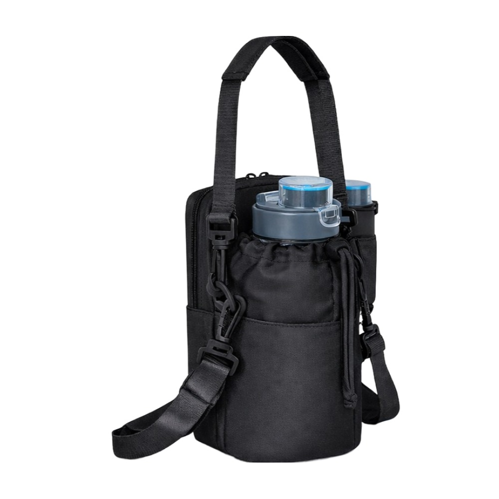 늘모아마켓 텀블러 물병가방 미니 크로스백 산책 운동 텀블러 휴대용 보틀 수납가방, 1개, 블랙 18,900원
