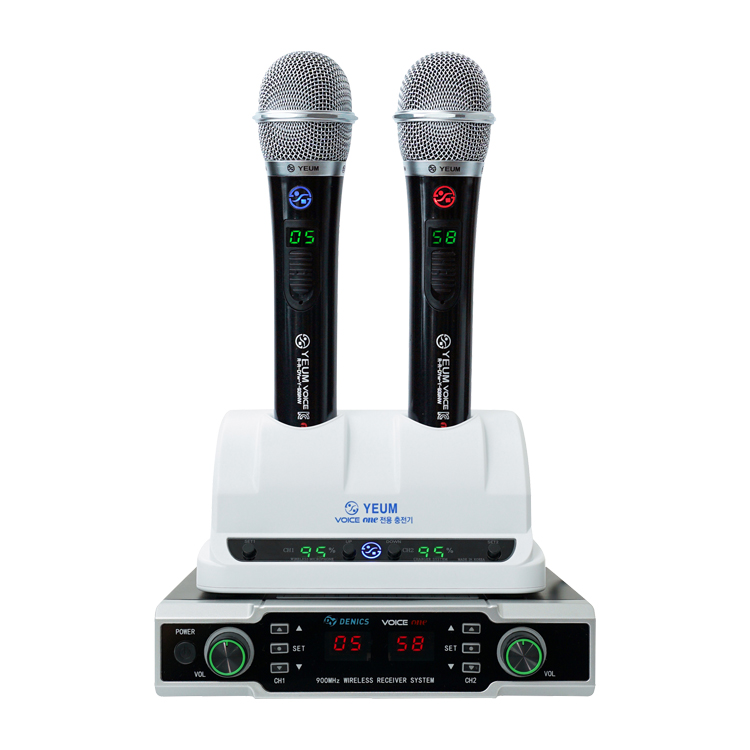 VOICE ONE 국산 노래방 무선마이크 세트 보이스원 900Mhz 280,000원
