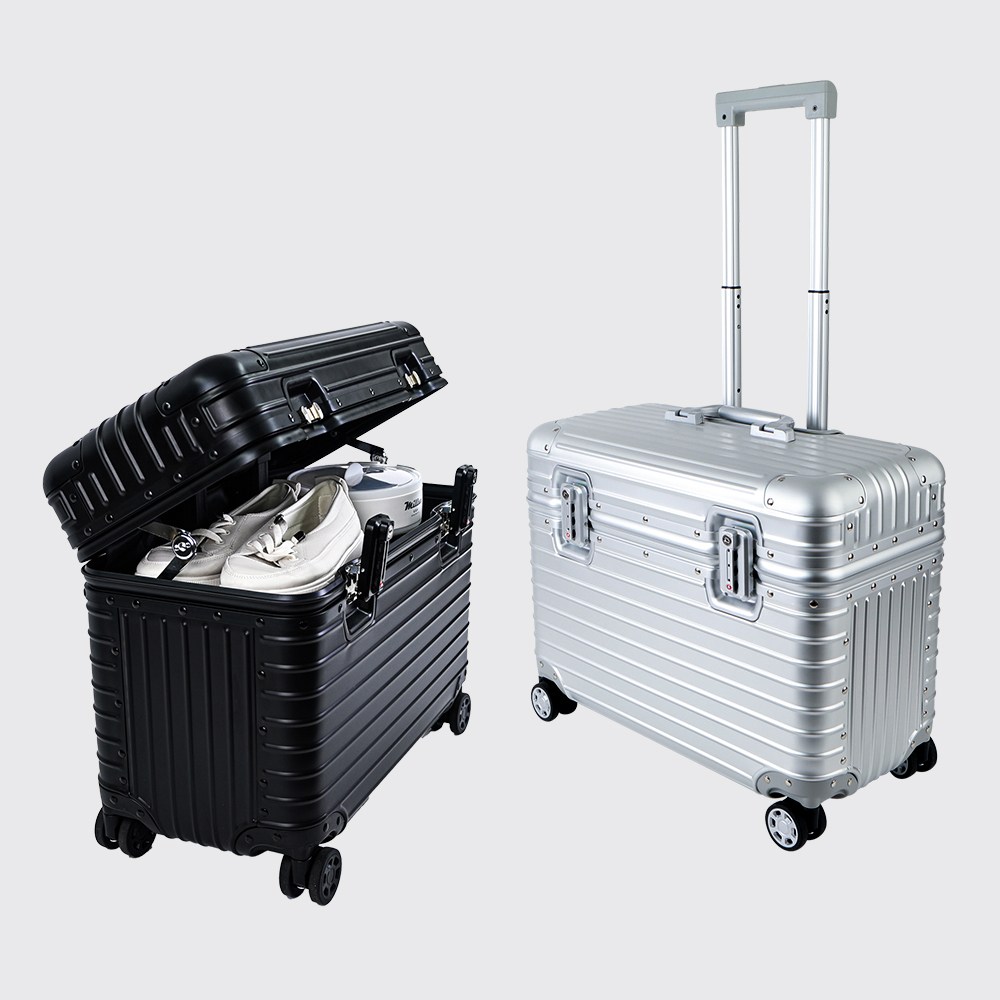 독일 베르만 파일럿 풀 알루미늄 기내용 여행용 캐리어 18인치 [실버 블랙] 329,000원