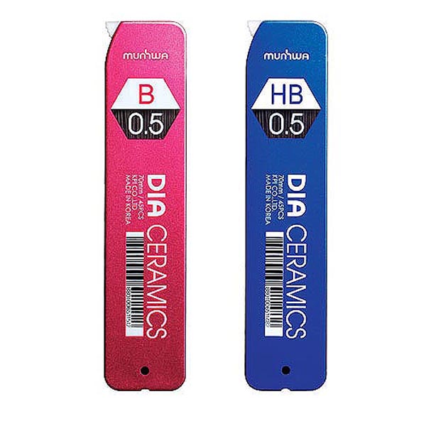 문화 다이아 세라믹샤프심 0.5mm HB 45본입 0.5x70mm 45PCS 400원
