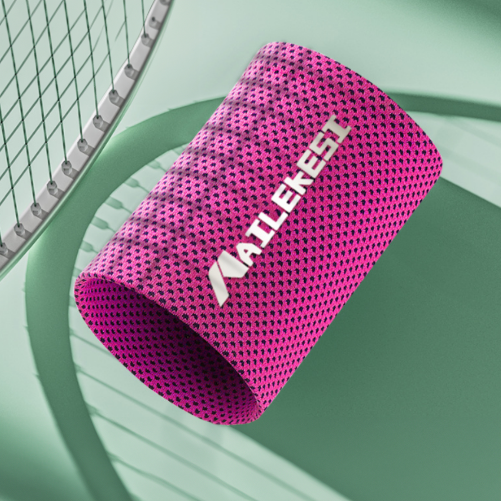 무브나인 운동 손목밴드 달리기 땀흡수 타월, 로즈, 2개 7,800원