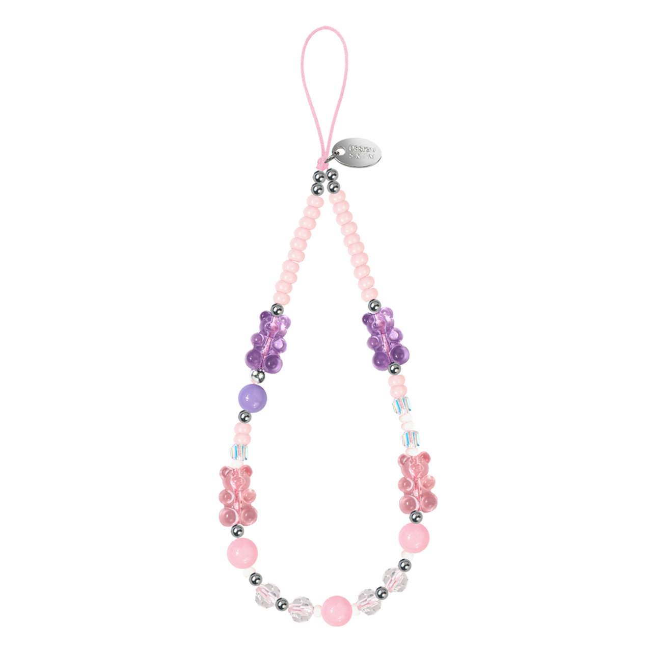 DESIGNSKIN 비즈 핸드 스트랩, 1개, 핑크 젤리곰 16,380원