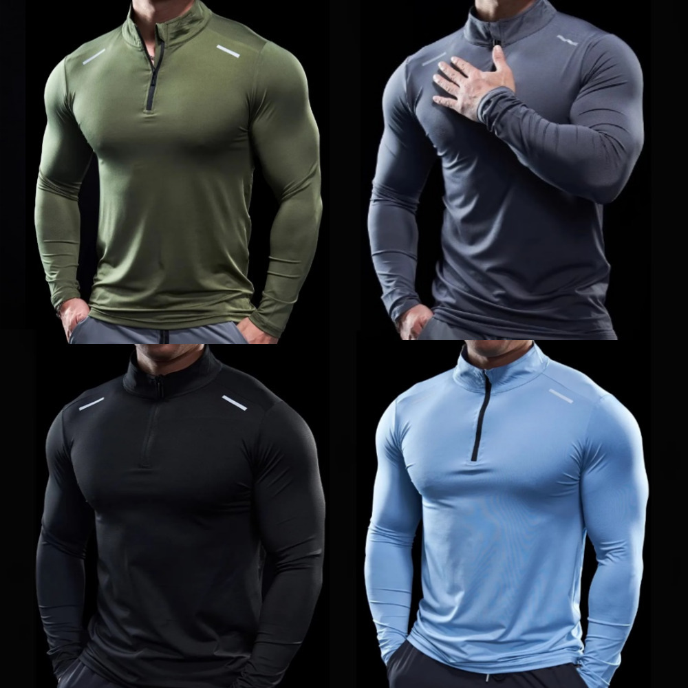 남자 머슬핏긴팔 티셔츠반집업 24,900원