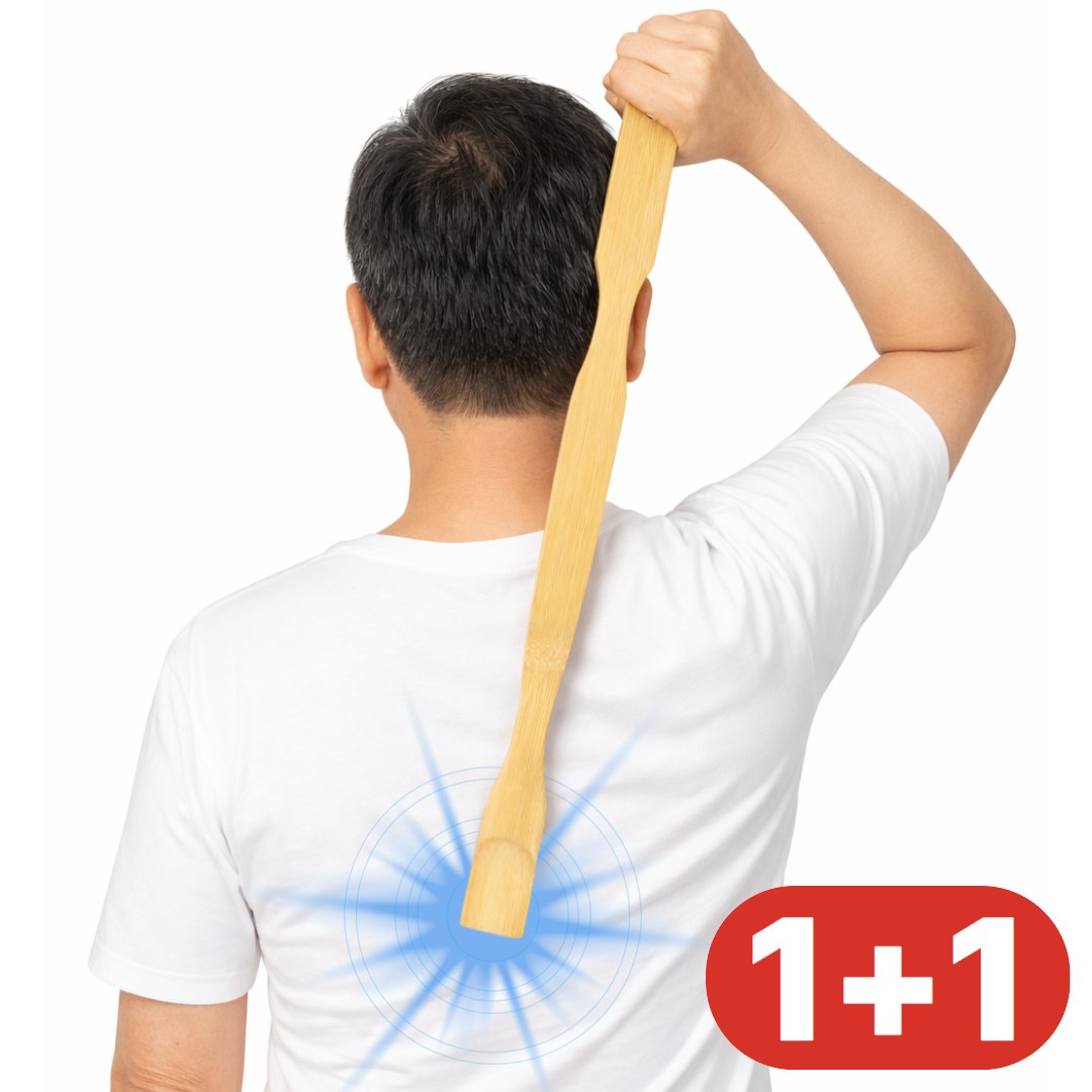 라젠오 대나무 효자손 등긁개, 1세트, 네추럴 우드(1+1) 9,000원