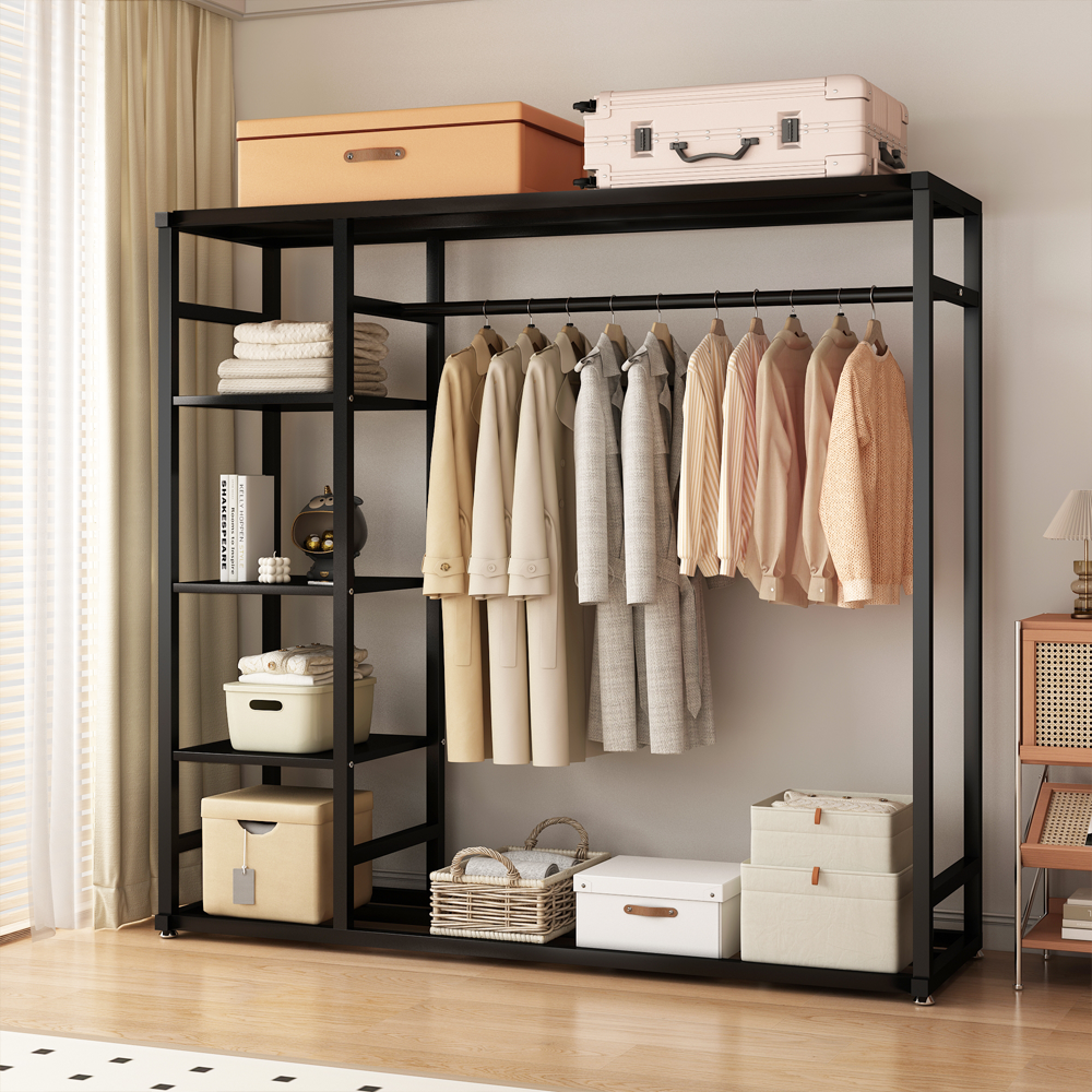 MOFINE 철제 스탠드 시스템 드레스룸 행거  수납행거 옷장행거 선반형 39,500원