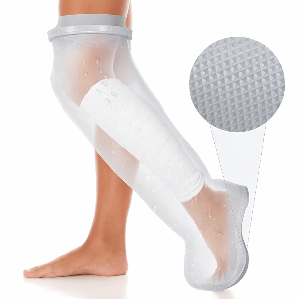 하루앤픽 미끄럼방지 샤워 깁스 방수커버 다리 무릎위 통샤워, 1개, 그레이 17,880원