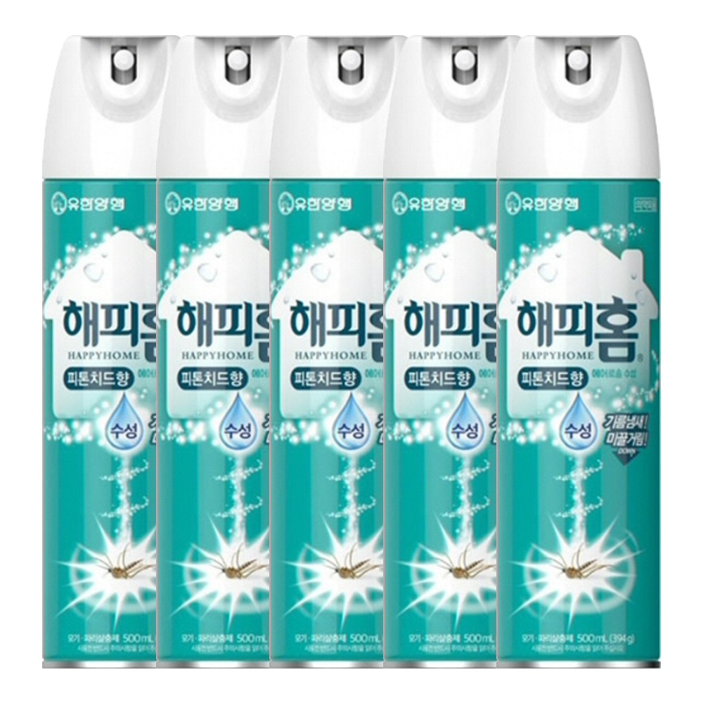 해피홈 에어로솔 수성 피톤치드향 500ml X 5개, 5개, 500ml 17,300원