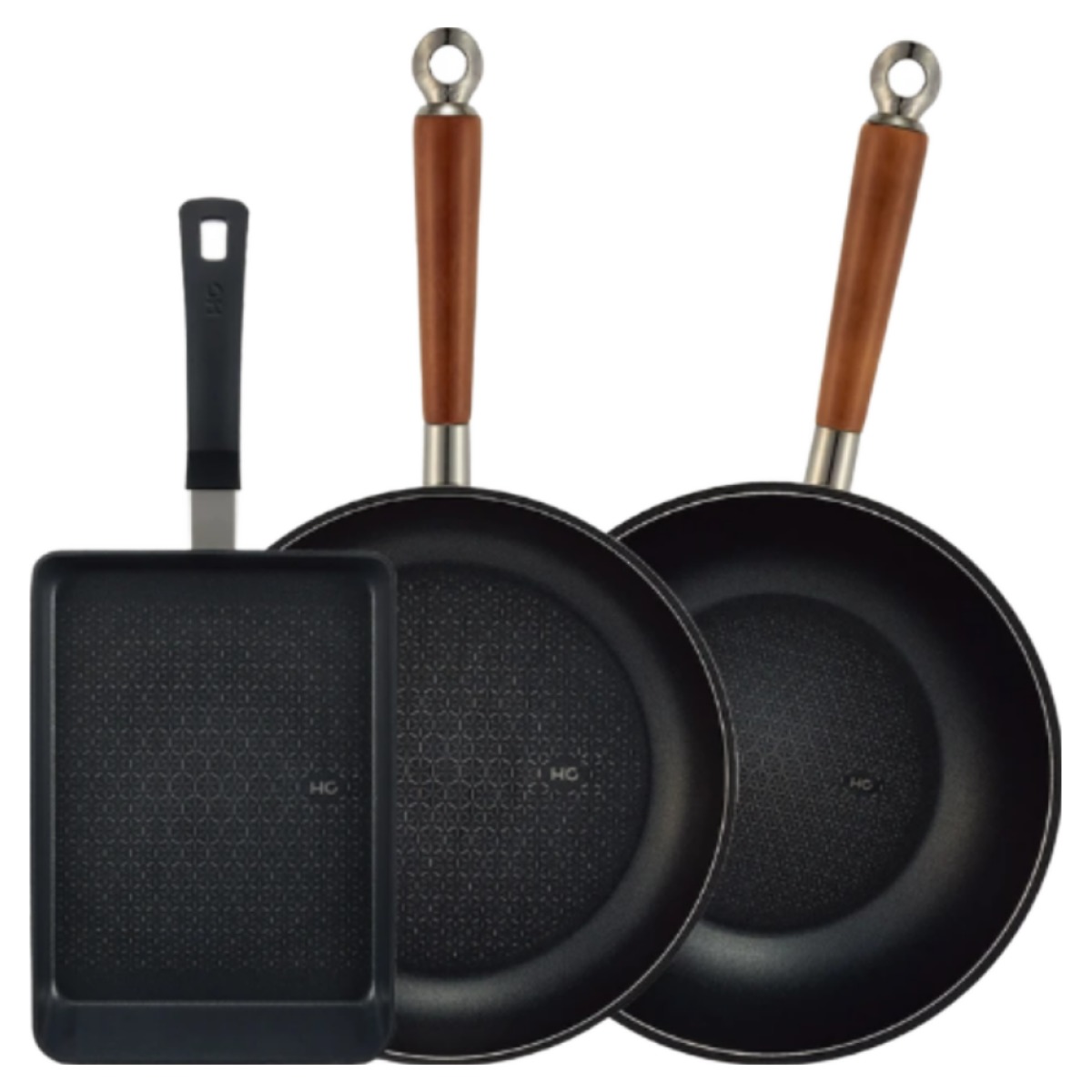 해피콜 프라이팬 세트 궁중팬 계란말이팬 후라이팬 신혼집 자취방 집들이선물, 1세트, 28cm 팬, 28cm 웍, 계란말이팬 소, 단밀색상 110,990원