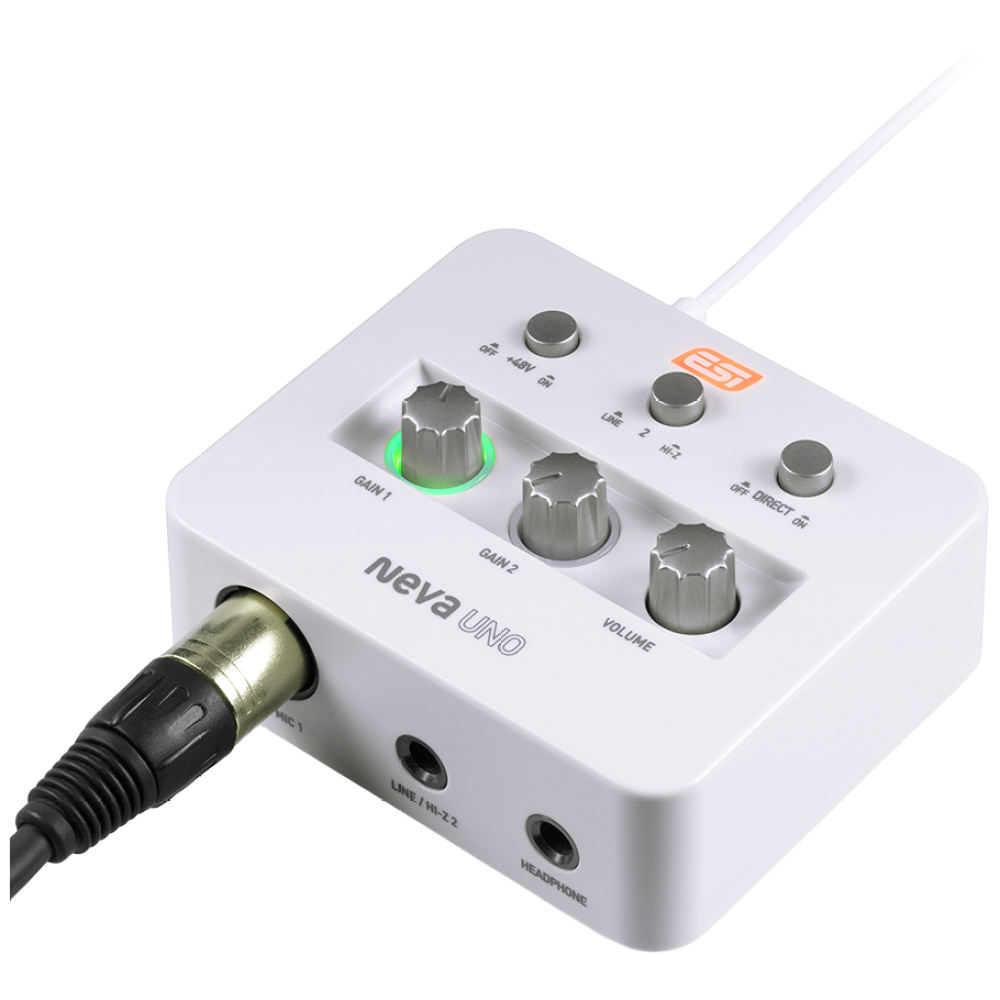 ESI Neva UNO 포터블 USB 오디오 인터페이스 2IN 2OUT 네바우노 홈레코딩 개인방송, 단일상품 72,450원