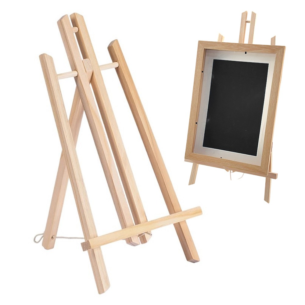 이지유 고급 나무 미니 이젤 액자 받침대 스탠드 사진 접시 캔버스 거치대, 1개, 우드 8,800원