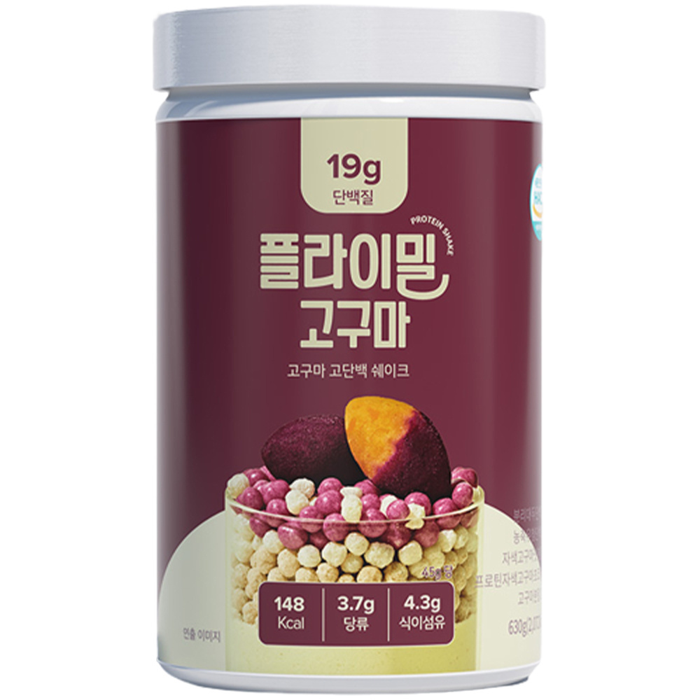 플라이밀 단백질쉐이크 대용량 고구마맛, 630g, 1개 29,900원