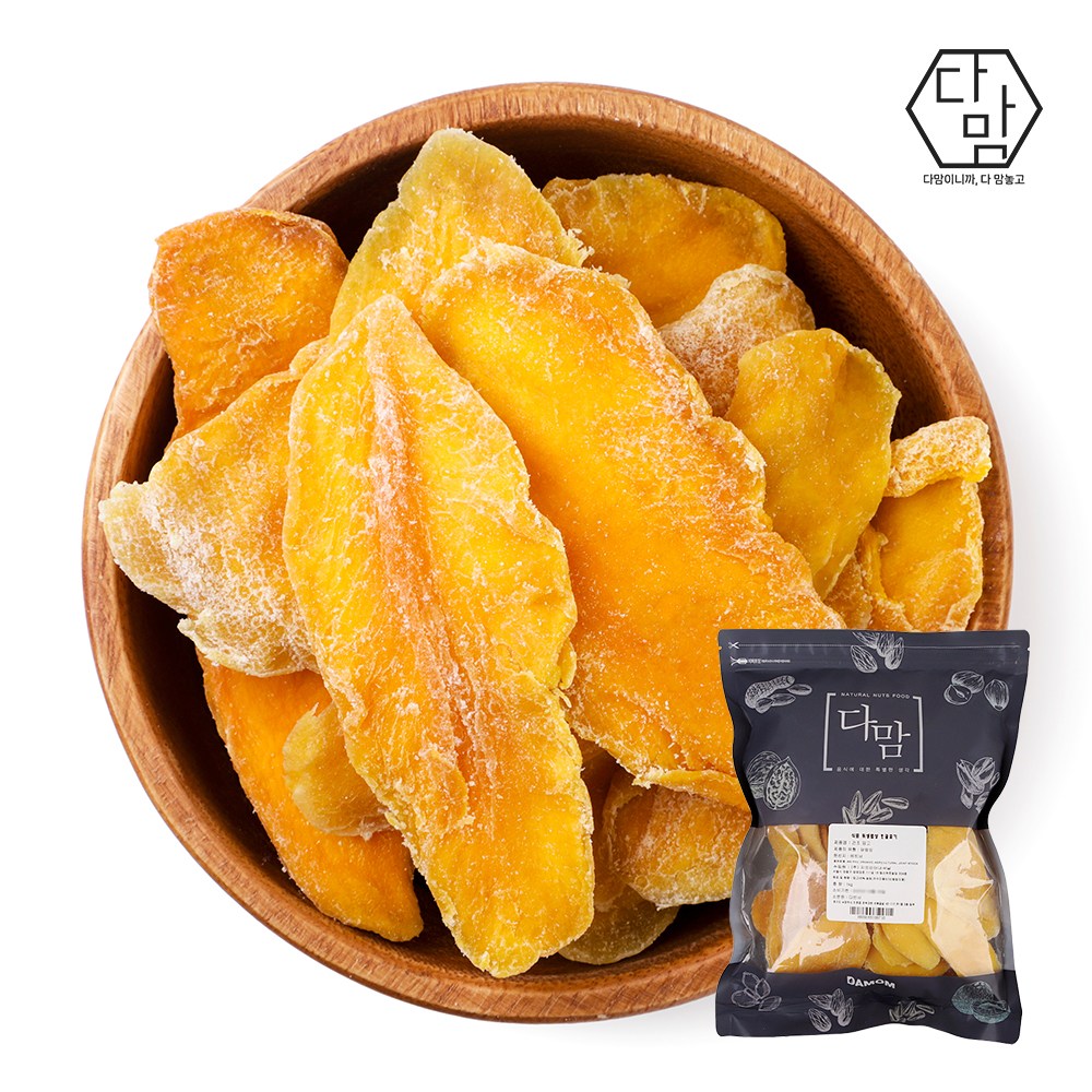 다맘 베트남 건 망고/슬라이스/말랭이 1kg 10,900원