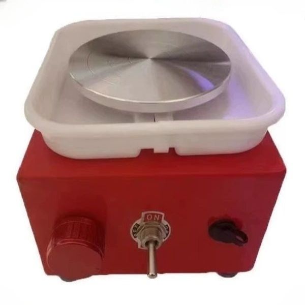 전기물레 미니물레 도예 취미 턴테이블 도자기 자동 빨간색 사각 물받이 10cm 전기형도예 도구 36,600원