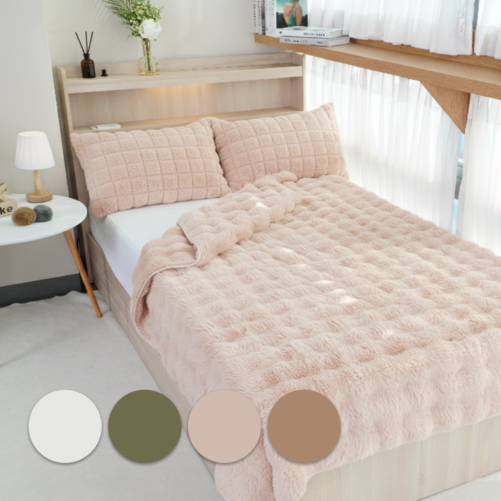 더보드라 극세사 버블웨이브 양면밍크담요 빅사이즈 이불 블랭킷 담요선물 48,500원