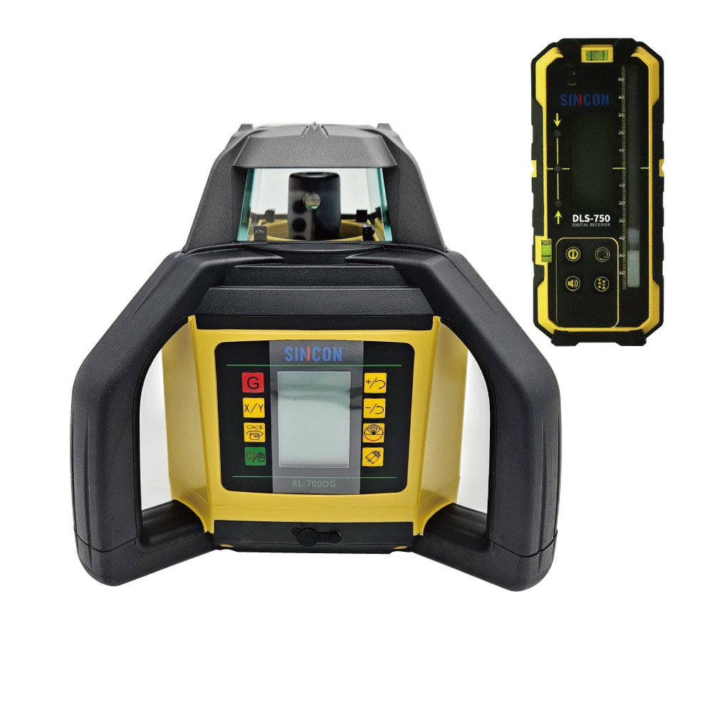 신콘 디지털 회전 레이저 레벨기 RL-700DG 자동센서 그린빔 RL700DG 수신기포함, 1개 1,271,600원