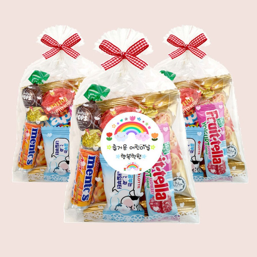 어린이날 크리스마스 수능 과자 간식 꾸러미 구디백 학교 학원 어린이집 교회 단체 간식 선물 시험 응원 10,570원