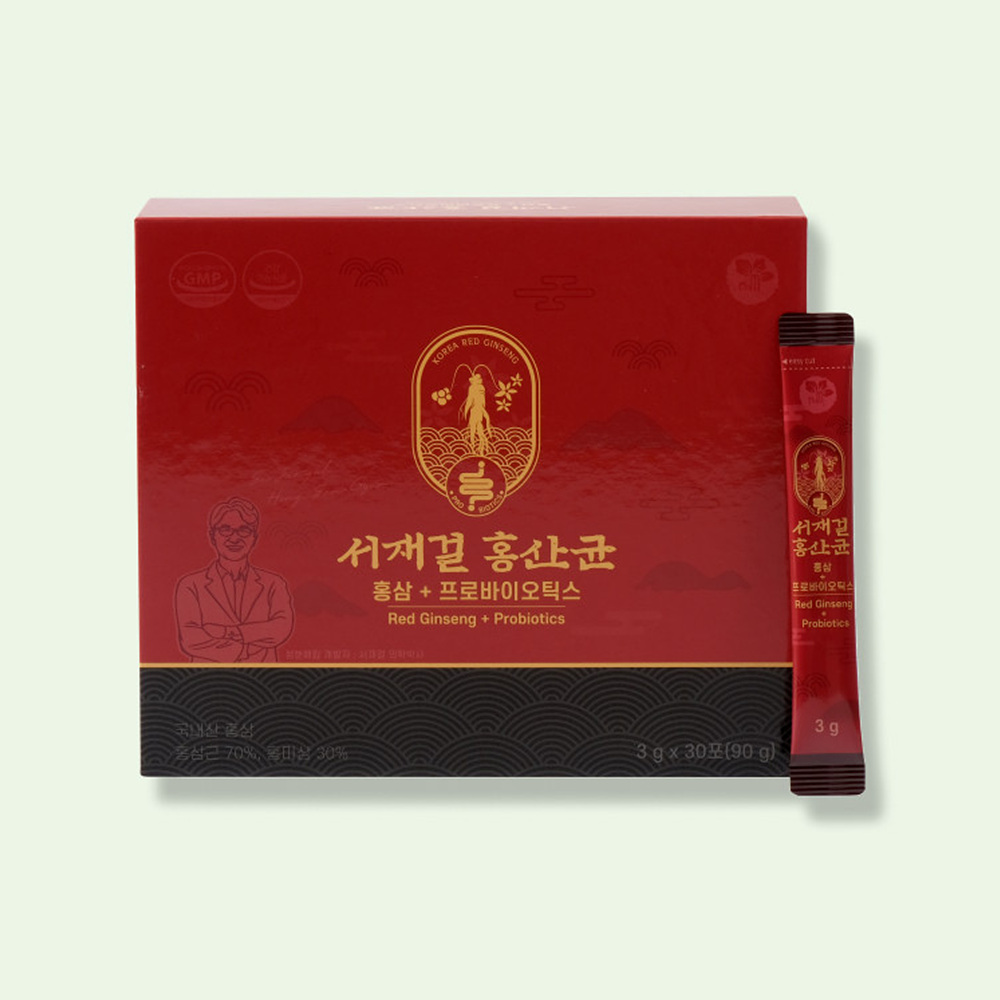 [서재걸] 홍산균 장건강 면역 피로회복 홍삼 유산균 3g X 30포, 30개, 3g 69,900원