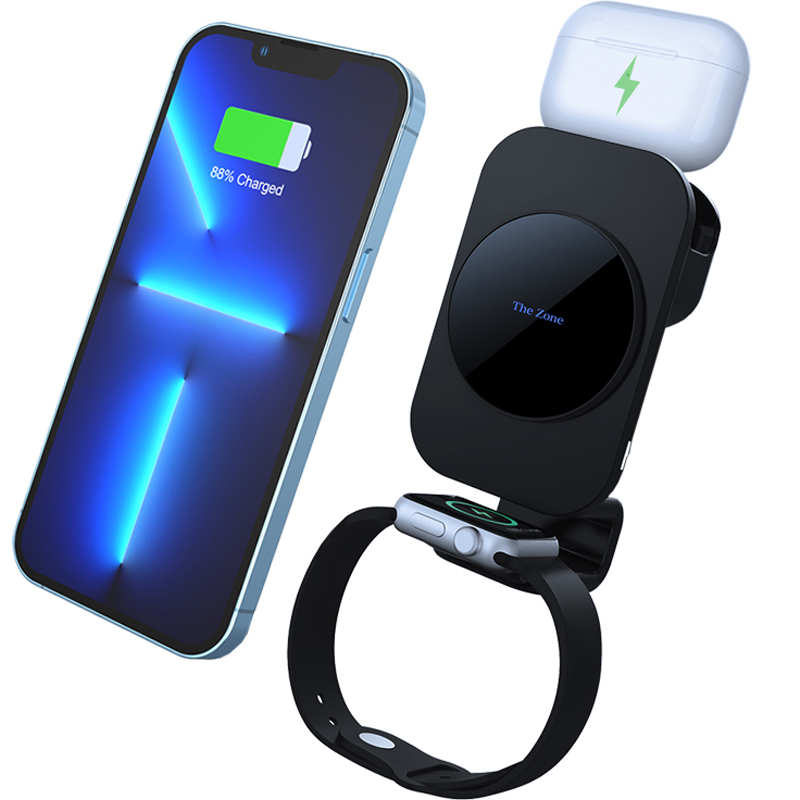 더존 맥세이프 전용 올인원 차량용 고속 무선충전 거치대, 단일 색상, TZ-M100S 49,300원