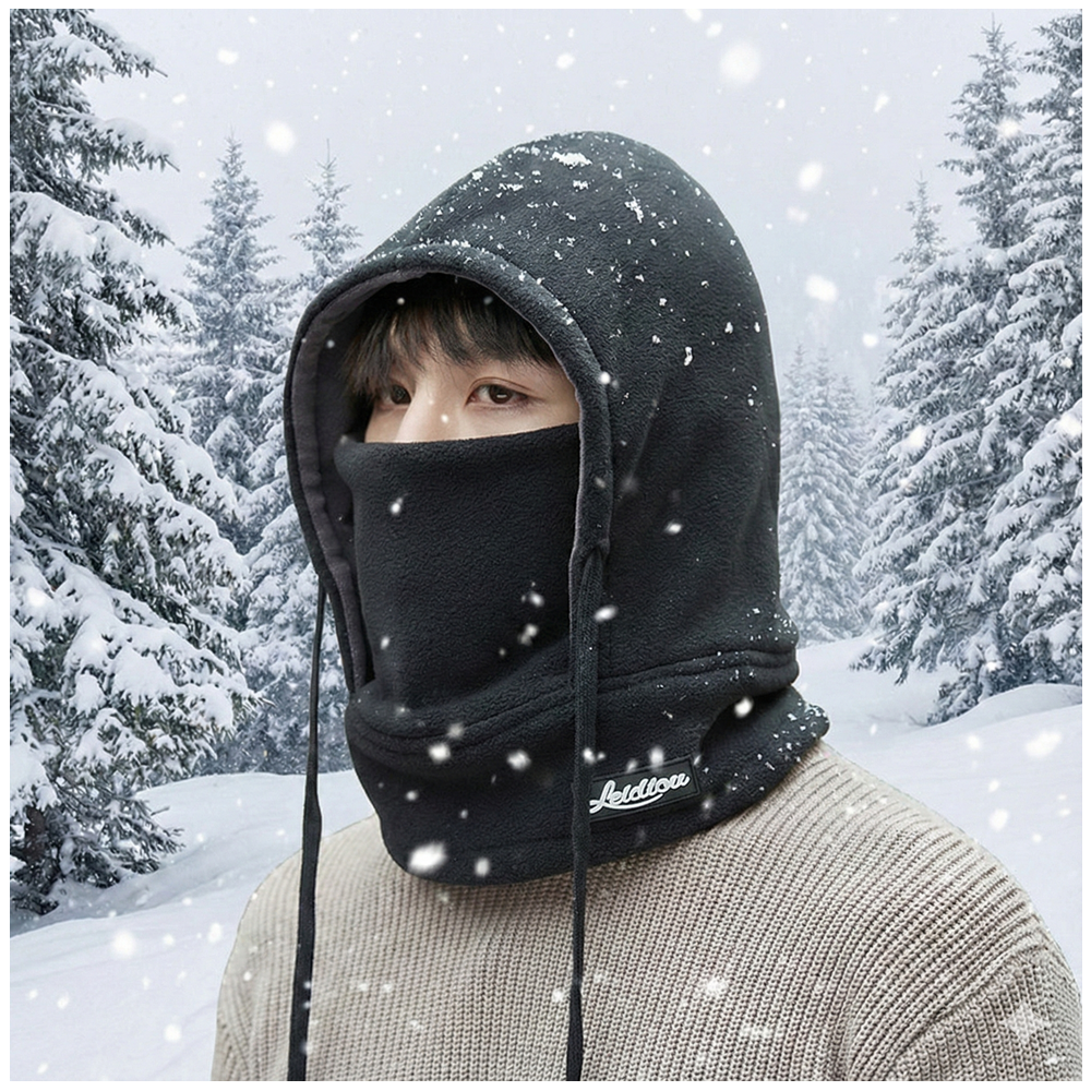 월렉트 남녀공용 4in1 겨울 플리스 방한모자 넥워머 방한마스크 귀마개 일체형 14,900원