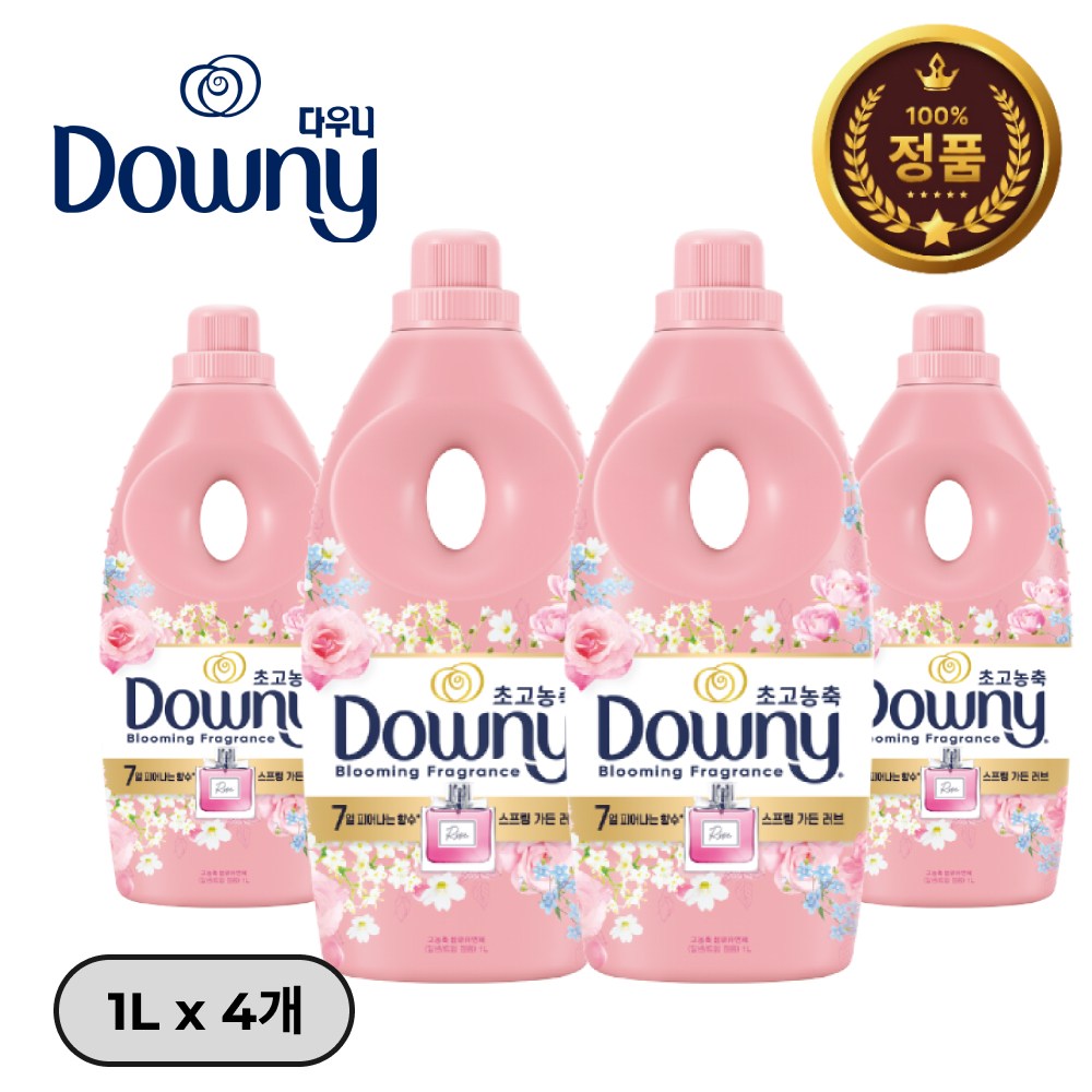 다우니 섬유유연제 향수 컬렉션 스프링 가든 러브 본품, 1.05L, 4개 29,900원